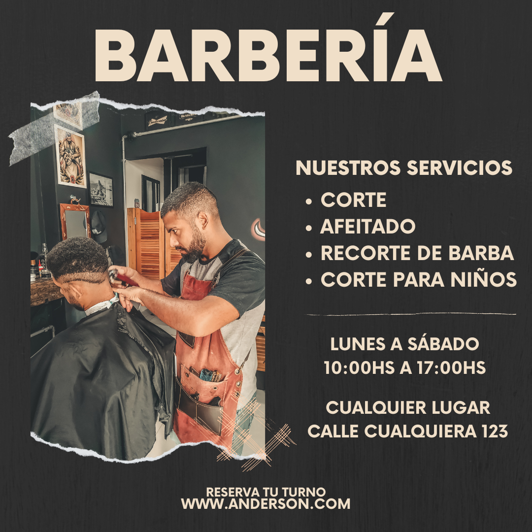 Utensilios de un barbero.